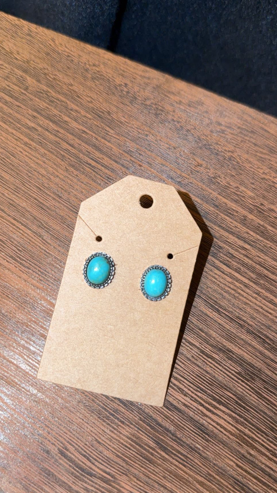 Turquoise Oval Earrings